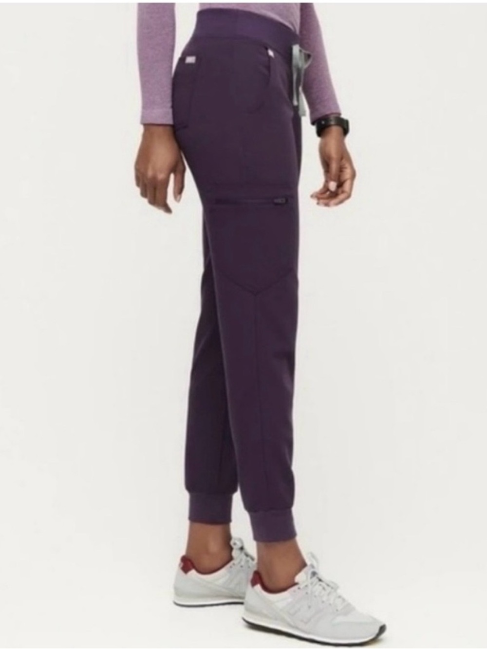 Figs Zamora Joggers, Purple, Size Small Petite, Scrubs Healthcare Tech Nurse